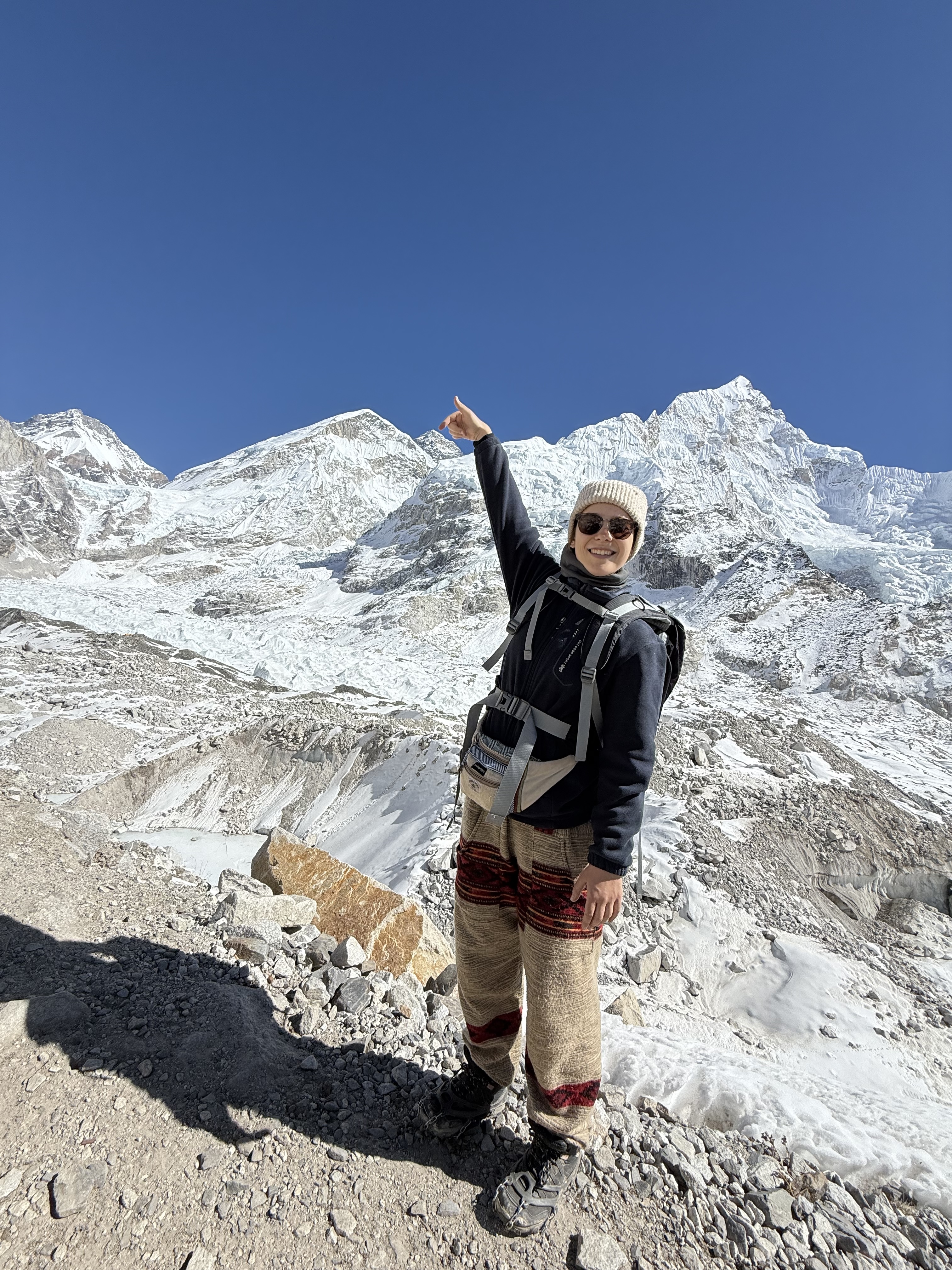 Phoebe at Everest Base Camp